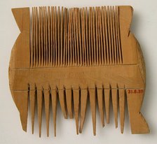 Comb, Coptic, 4th century. Creator: Unknown.