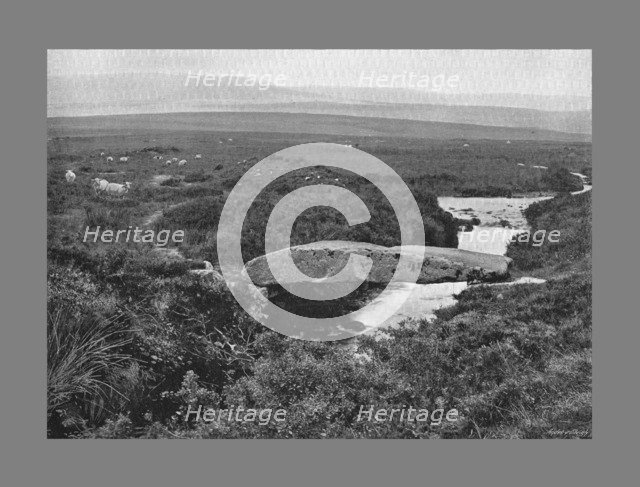 Walla Brook Bridge, Dartmoor, c1900. Artist: Chapman & Sons.