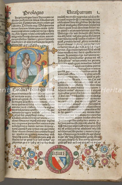 Saint Jerome's Lives of the Fathers, 1483. Creator: Unknown.