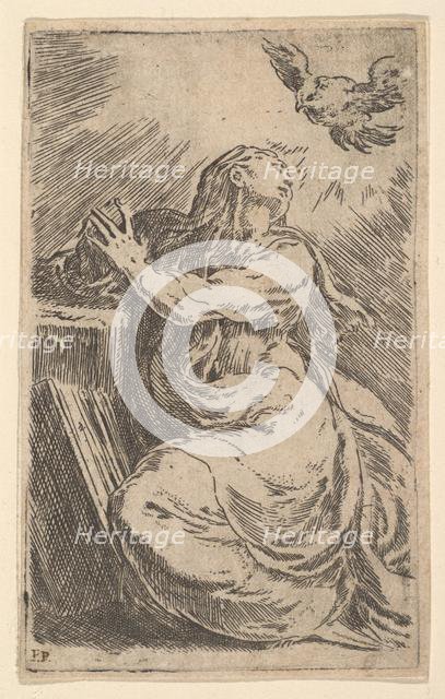 The Annunciation, early 16th century. Creator: Parmigianino.