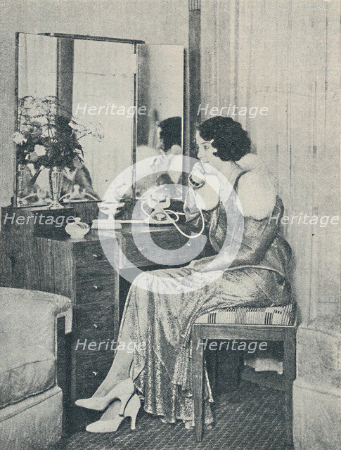 'Telephoning To The Shore from Mid-Ocean', 1936. Artist: Unknown.