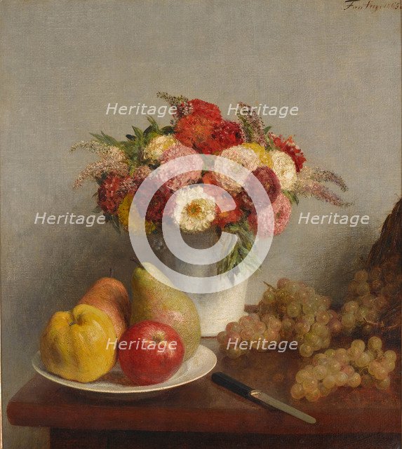 Flowers and fruits, 1865.