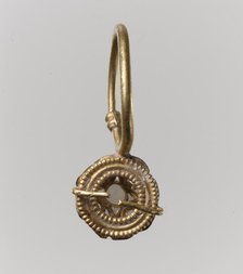 Earring, Langobardic or Byzantine (?), 6th-7th century. Creator: Unknown.