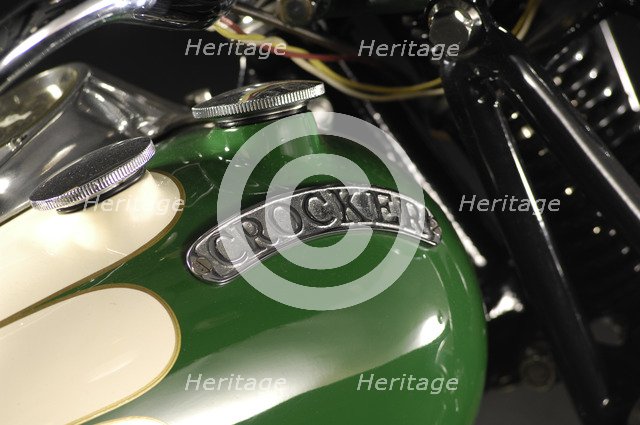 Crocker big tank V twin 1937. Artist: Simon Clay.