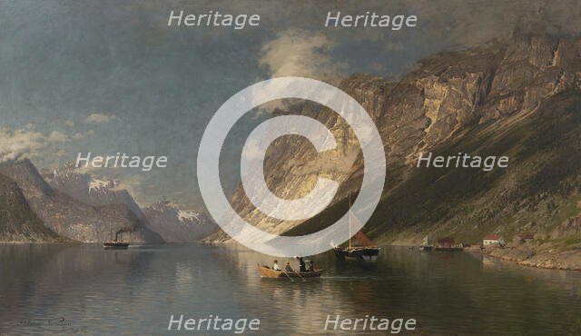 The Romsdal Fiord, 1877. Creator: Adelsteen Normann.