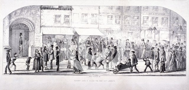 The Cut, Lambeth, London, c1850. Artist: Anon