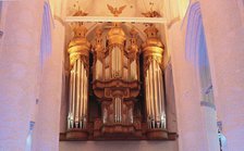 The Organ in the St. Catherine's Church in Hamburg.