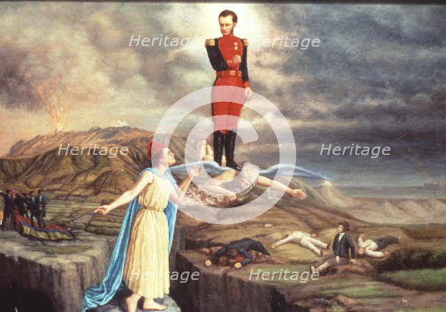 Simon Bolivar 'El Libertador' (1783-1830), soldier and hero of the American Revolution.