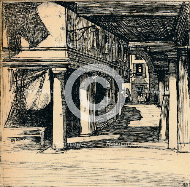 'Venetian Street', 1900. Artist: David Young Cameron.