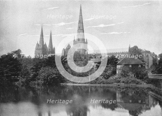 'Lichfield Cathedral', c1896. Artist: Valentine & Sons.