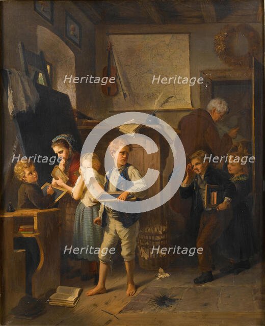 An unruly class , 1876. Creator: Heyn, August (1837-1920).