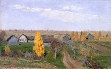 Golden autumn. Slobodka, 1889. Artist: Levitan, Isaak Ilyich (1860-1900)