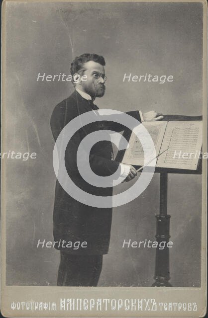 Portrait of the conductor and composer Eduard Nápravník (1839-1916). Creator: Anonymous.