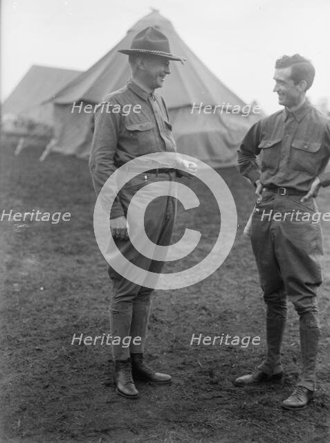 Plattsburg Reserve Officers Training Camp - Tom Shipp, Right, 1916. Creator: Harris & Ewing.
