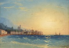 Harbour with Ships, 1858. Creator: Ivan Aivazovsky.