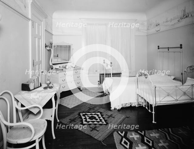 Bedroom, residence of Mr. Fair, 40 Putnam Avenue, Detroit, Mich., between 1905 and 1915. Creator: Unknown.