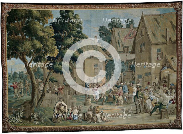 Village Fete (Saint George's Fair), from a Teniers series, Brussels, c. 1710. Creator: Unknown.