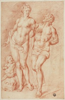 Venus and Paris, 1666-1712. Creator: Pietro Dandini.