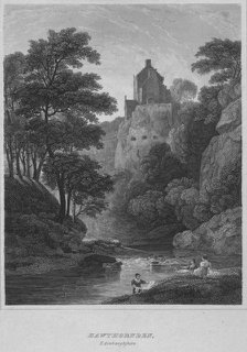 'Hawthornden, Edinburghshire', 1814. Artist: John Greig.