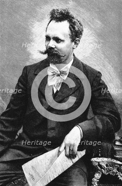 Portrait of the Composer Engelbert Humperdinck (1854-1921). Creator: Brend'amour, Richard (1831-1915).