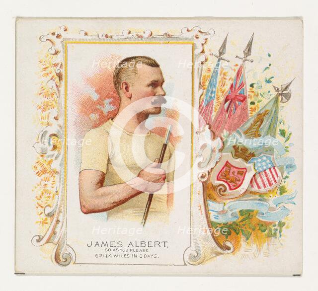 James Albert, Go As You Please, from World's Champions, Second Series (N43) for Allen & Gi..., 1888. Creator: Allen & Ginter.