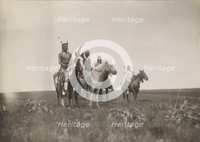 The war party, 1905. Creator: Edward Sheriff Curtis.