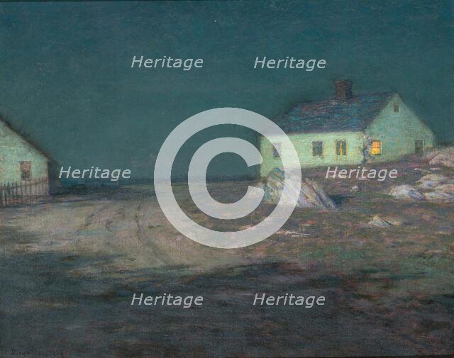 The Harbor Light, about 1900-1910. Creator: Birge Harrison.