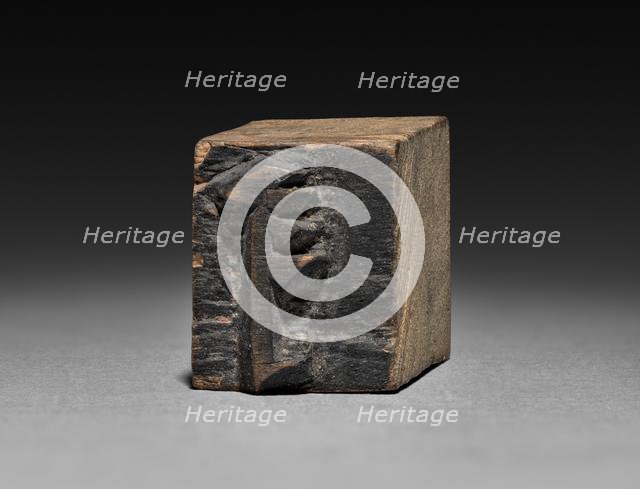 Wooden Moveable Type, probably 1800s. Creator: Unknown.