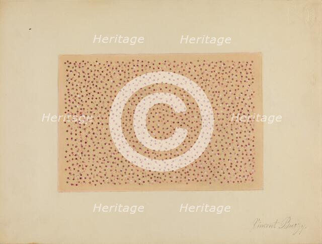 Wall Paper, c. 1936. Creator: Vincent Burzy.