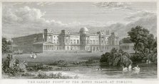 'The Garden Front of the King's palace at Pimlico' (Buckingham Palace, London), 1829. Artist: Thomas Higham.