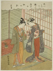 Couple with a Pet Mouse, c. 1768/69. Creator: Suzuki Harunobu.