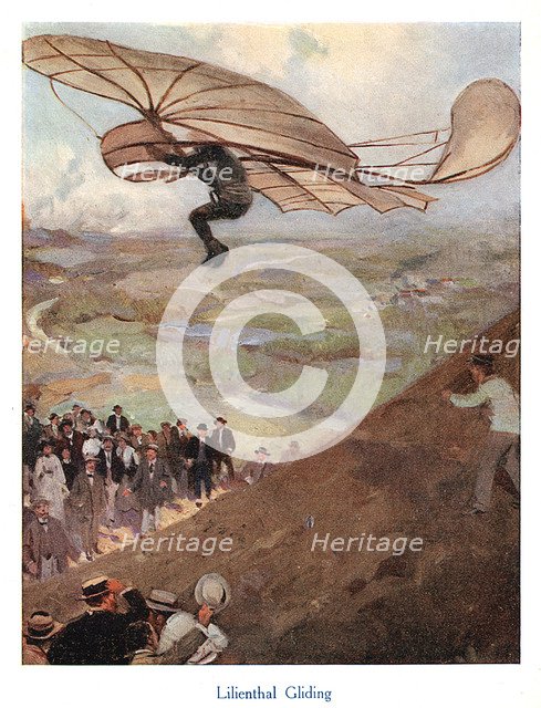 Otto Lilienthal, German aeronaut, early 20th century. Artist: Unknown