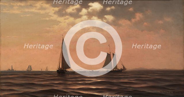 Afternoon on Saco Bay, Coast of Maine, 1874. Creator: William Frederick De Haas.