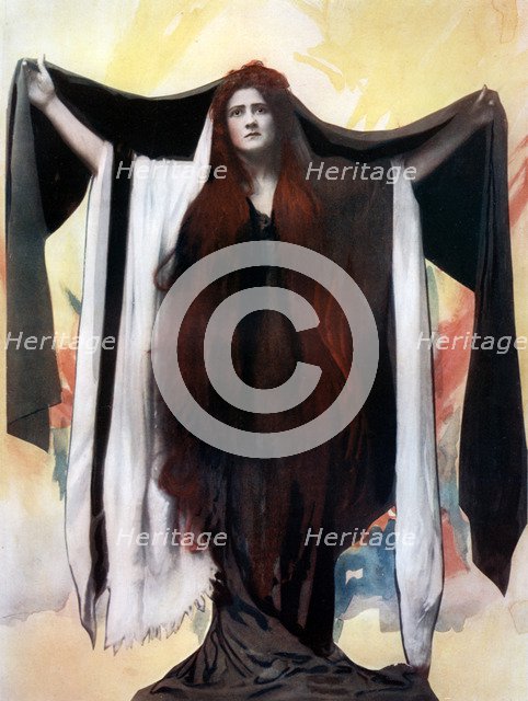 Maud Jeffries in Herod, c1902.Artist: Langfier Photo