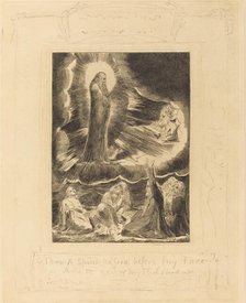 The Vision of Eliphaz, 1825. Creator: William Blake.