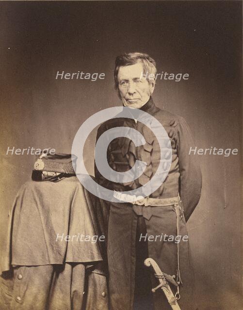 Lt. General Sir J. Burgoyne, G.C.B., 1855. Creator: Roger Fenton.