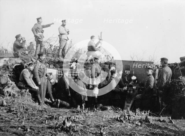Bulgar Battery, Tchataldja #13, between c1910 and c1915. Creator: Bain News Service.