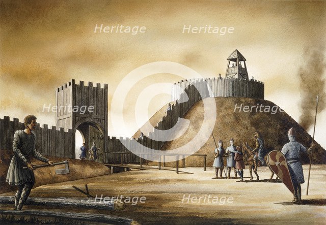 Pickering Castle, c11th century, (c1990-2010). Artist: Simon Hayfield.