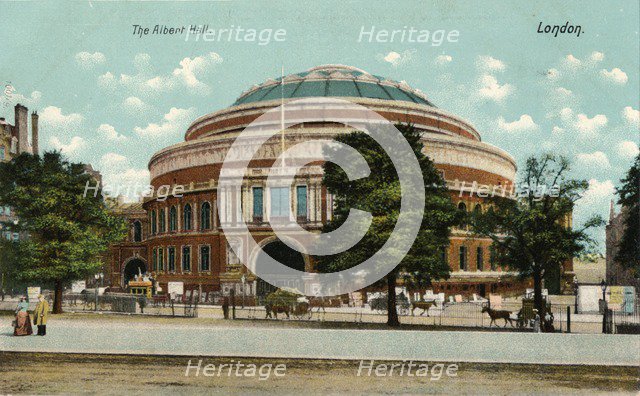 'The Albert Hall, London', c1910. Artist: Unknown.
