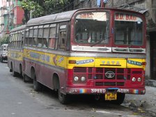 TATA bus in India, 2019. Creator: Unknown.