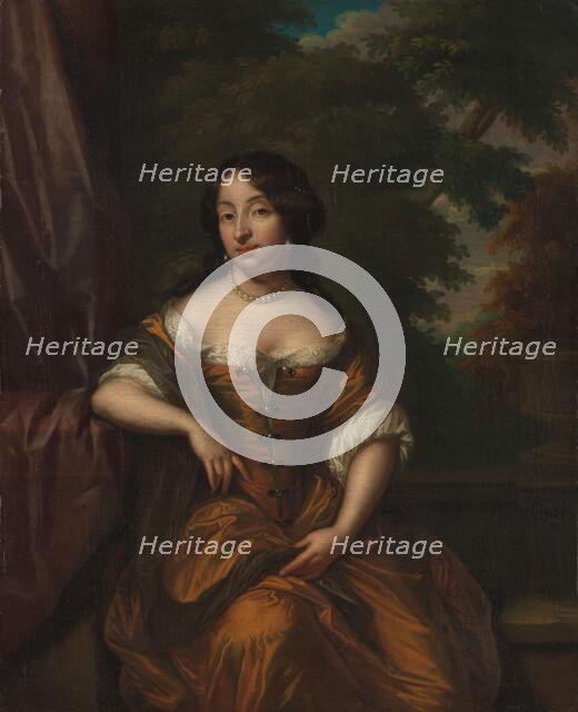 Portrait of Anna Maria Hoeufft (1646-1715), wife of Jan Boudaen Courten, 1690-1753. Creator: Gaspar Netscher.