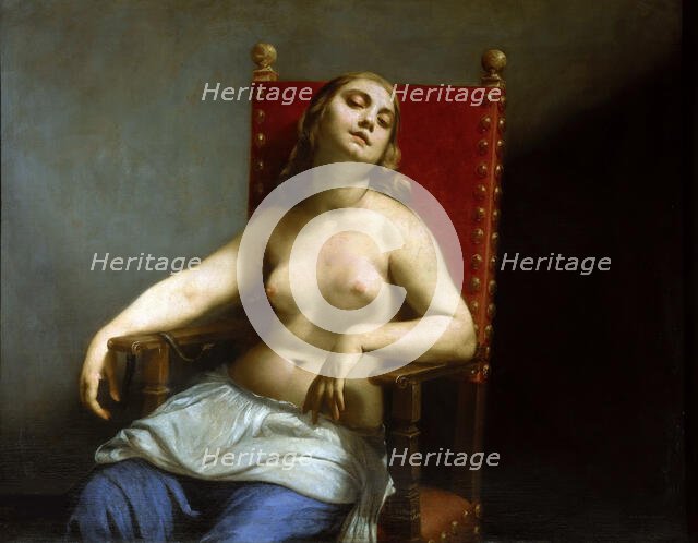 The Death of Cleopatra, 1660. Creator: Canlassi (Called Cagnacci), Guido (Guidobaldo) (1601-1663).