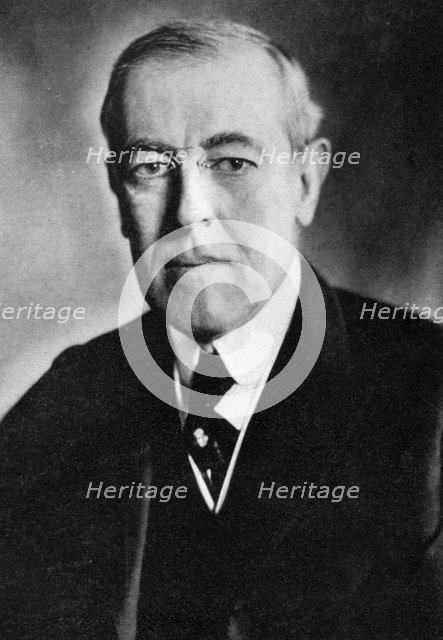 Woodrow Wilson, 28th President of the United States, (1933). Artist: Unknown