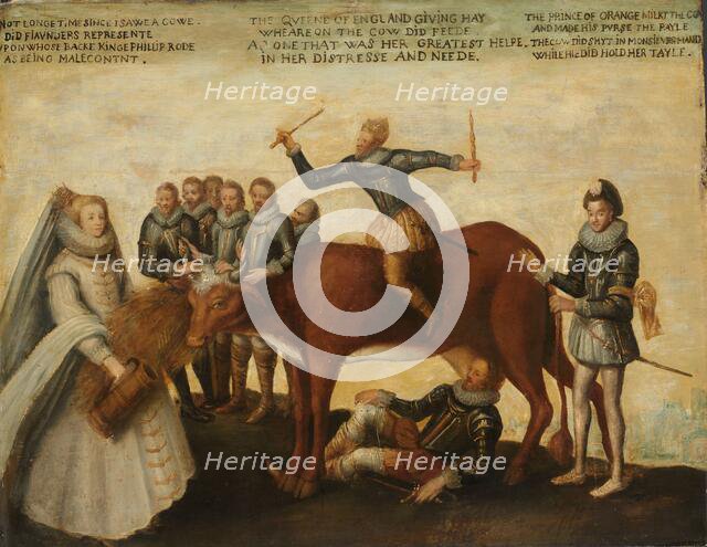 The Dairy Cow: The Dutch Provinces, Revolting against the Spanish King Philip II, Are Led by Prince  Creator: Anon.