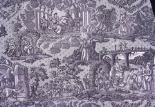 La Trève de Dieu (God's Truce) (Furnishing Fabric), France, c. 1820. Creator: Unknown.