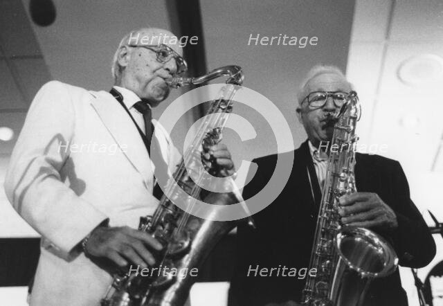 Flip Phillips and Jerry Jerome, The March of Jazz, Clearwater Beach, Florida, 1997. Creator: Brian Foskett.