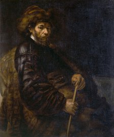 'A Seated Man with a Stick', c1800-c1850. Artist: Unknown.