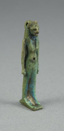 Amulet of the Goddess Sekhmet, Egypt, New Kingdom-Third Intermediate Period (about 1550-664 BCE). Creator: Unknown.
