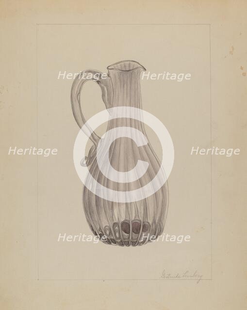 Cruet, c. 1936. Creator: Gertrude Lemberg.