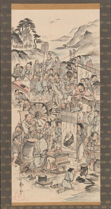 Drinking Festival of the Eight Immortals of the Wine Cup, late 18th century. Creator: Unknown.